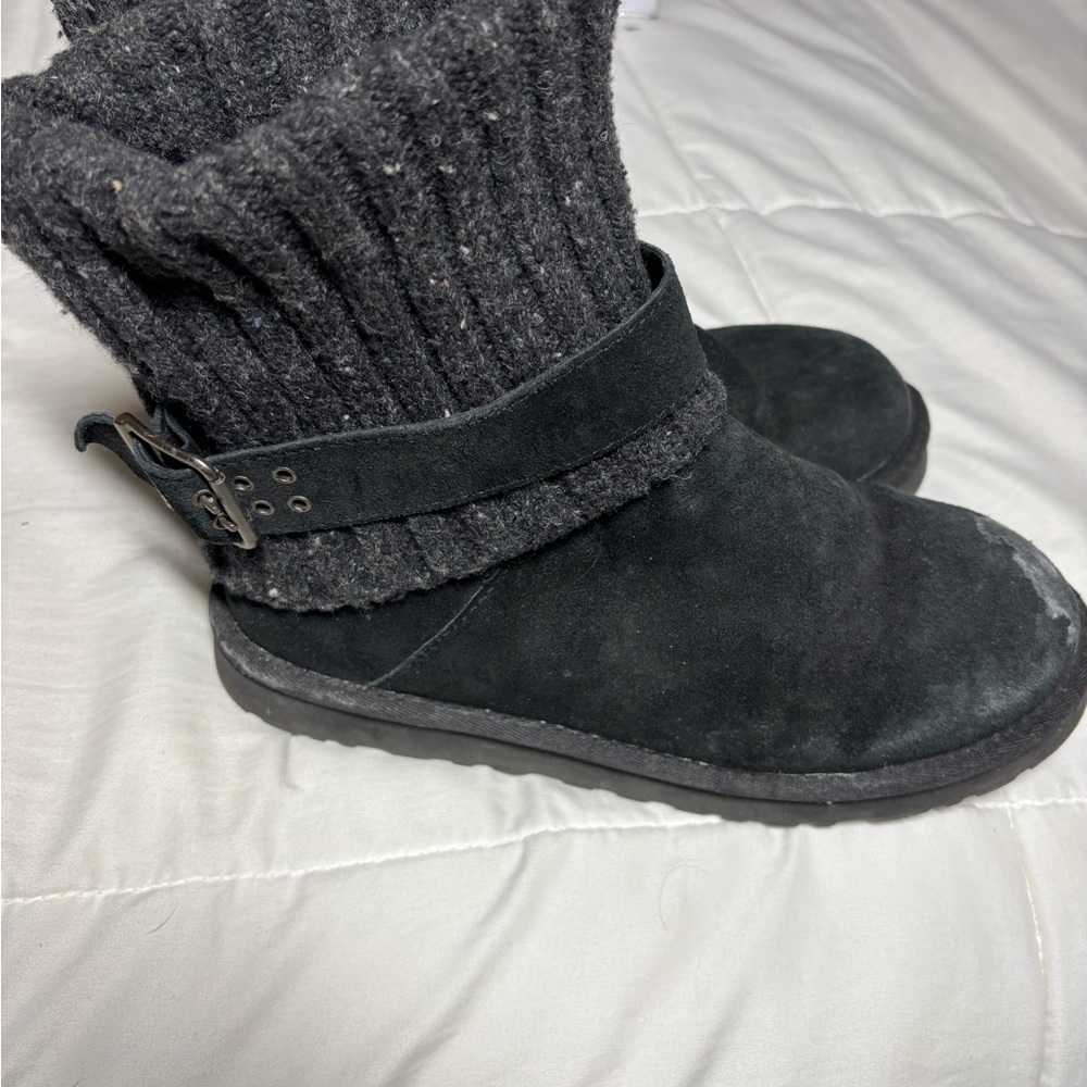 UGG Boots with Knit Accents - 8 - Picture 3 of 6